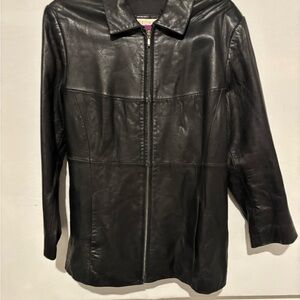 Merona Classic Black Leather Jacket